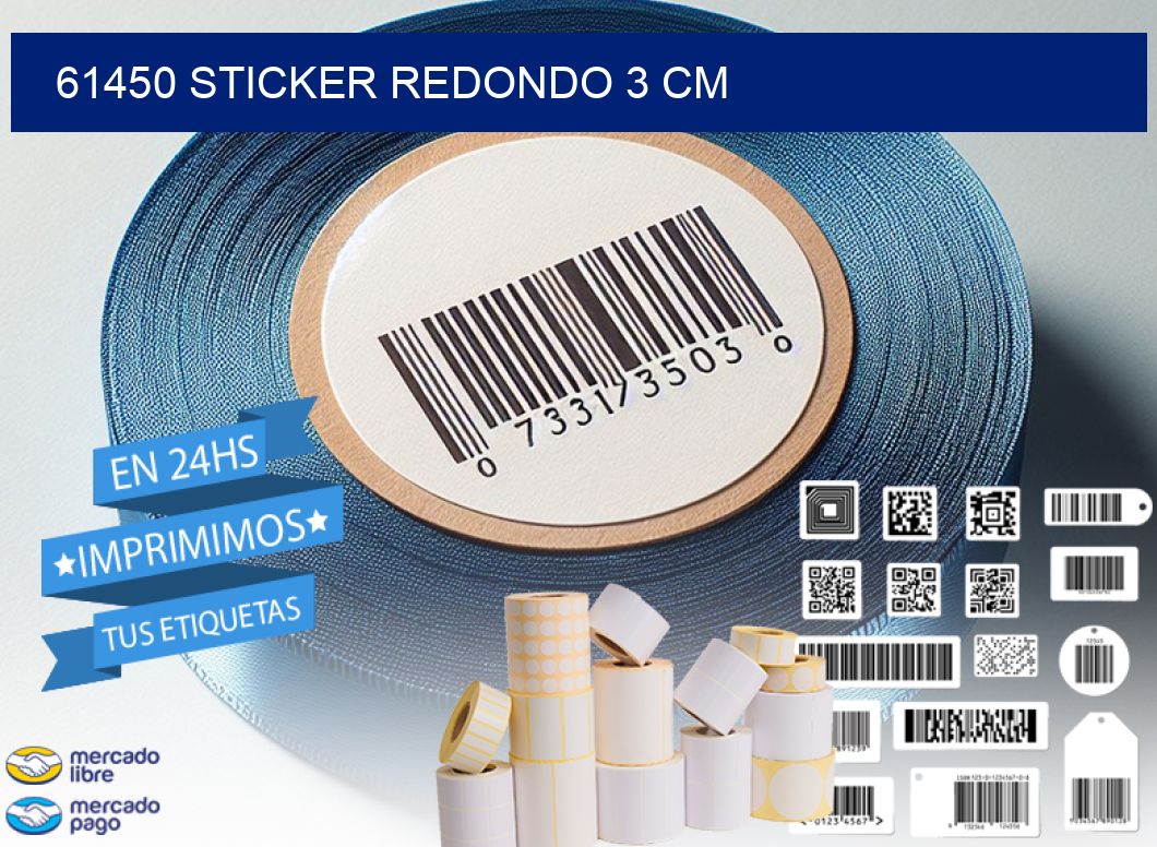 61450 STICKER REDONDO 3 CM