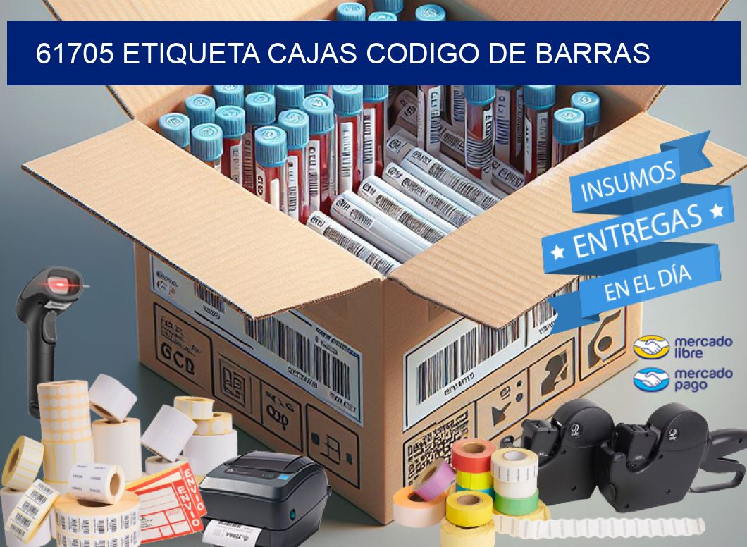 61705 etiqueta cajas codigo de barras