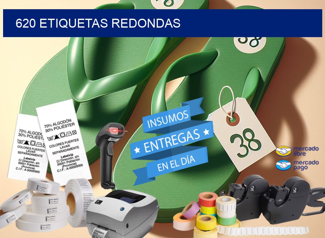 620 ETIQUETAS REDONDAS