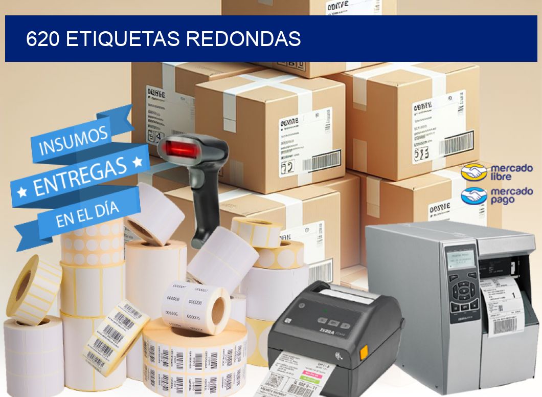 620 ETIQUETAS REDONDAS