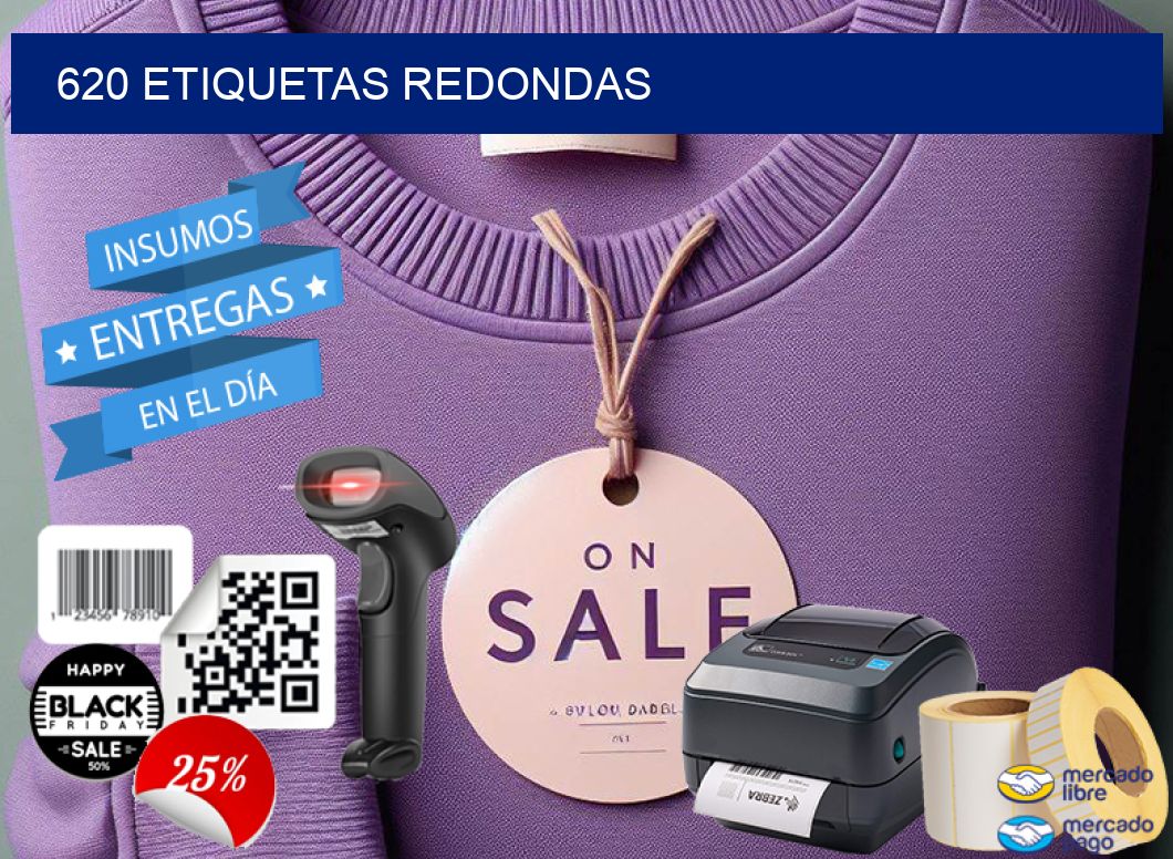 620 ETIQUETAS REDONDAS