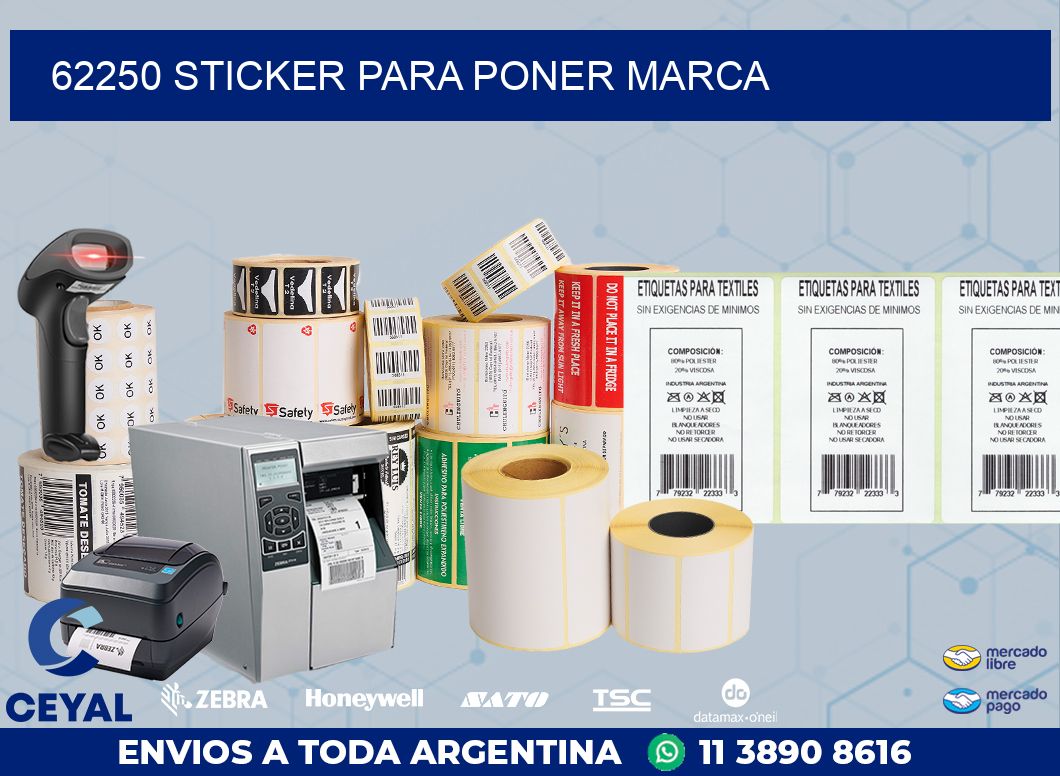 62250 STICKER PARA PONER MARCA