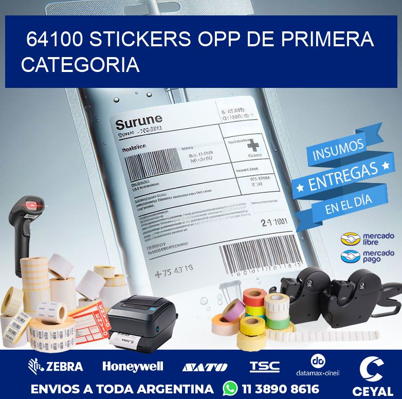 64100 STICKERS OPP DE PRIMERA CATEGORIA