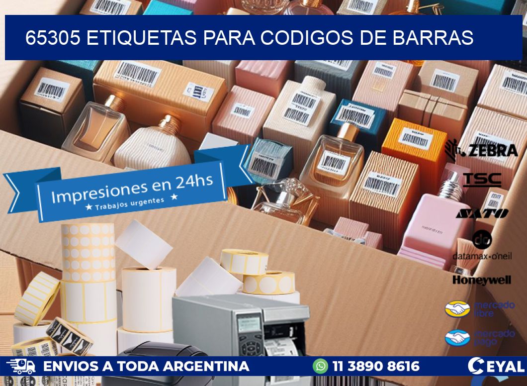 65305 ETIQUETAS PARA CODIGOS DE BARRAS
