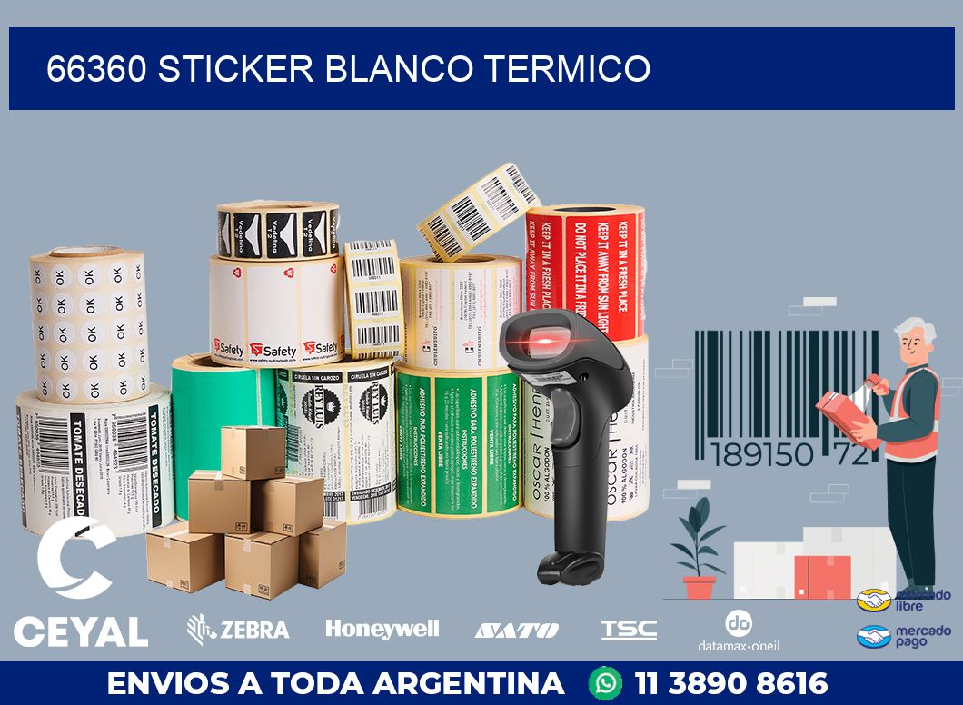 66360 sticker blanco termico