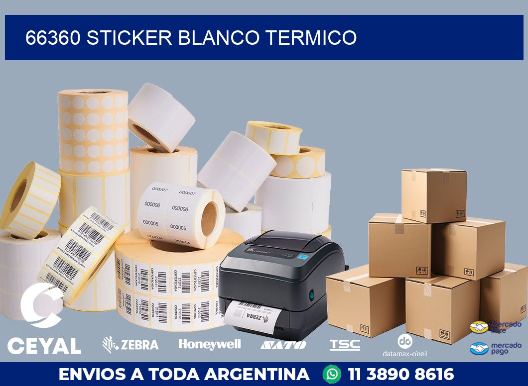 66360 sticker blanco termico