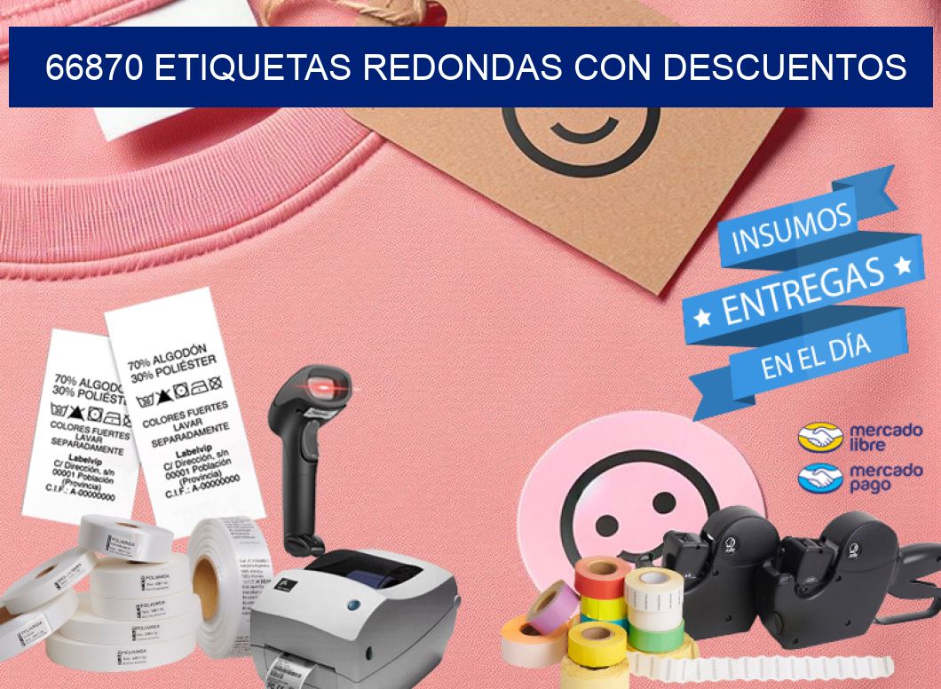 66870 ETIQUETAS REDONDAS CON DESCUENTOS