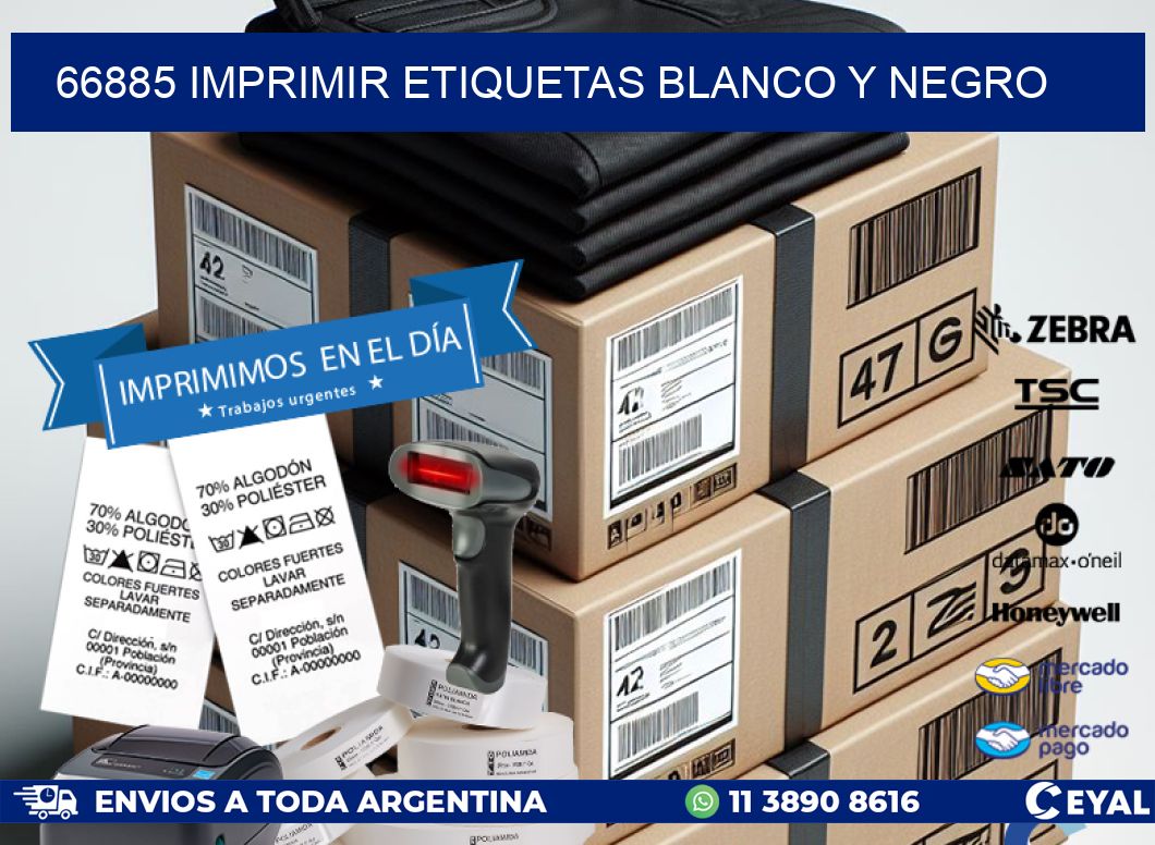 66885 imprimir etiquetas blanco y negro