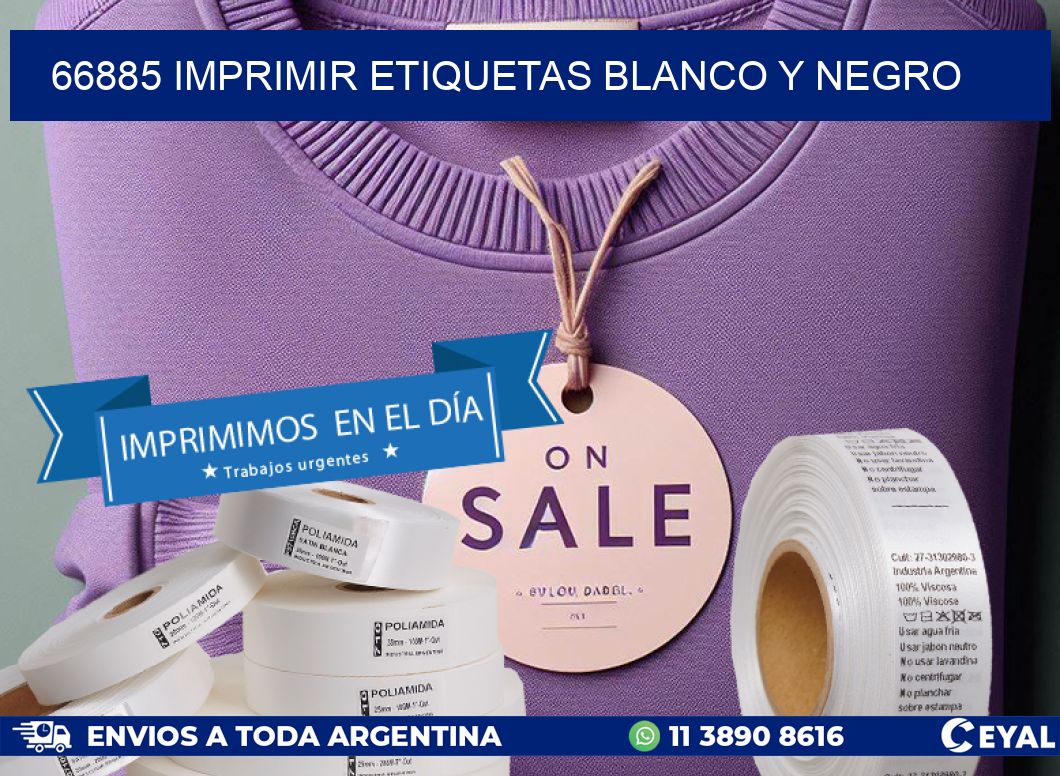 66885 imprimir etiquetas blanco y negro