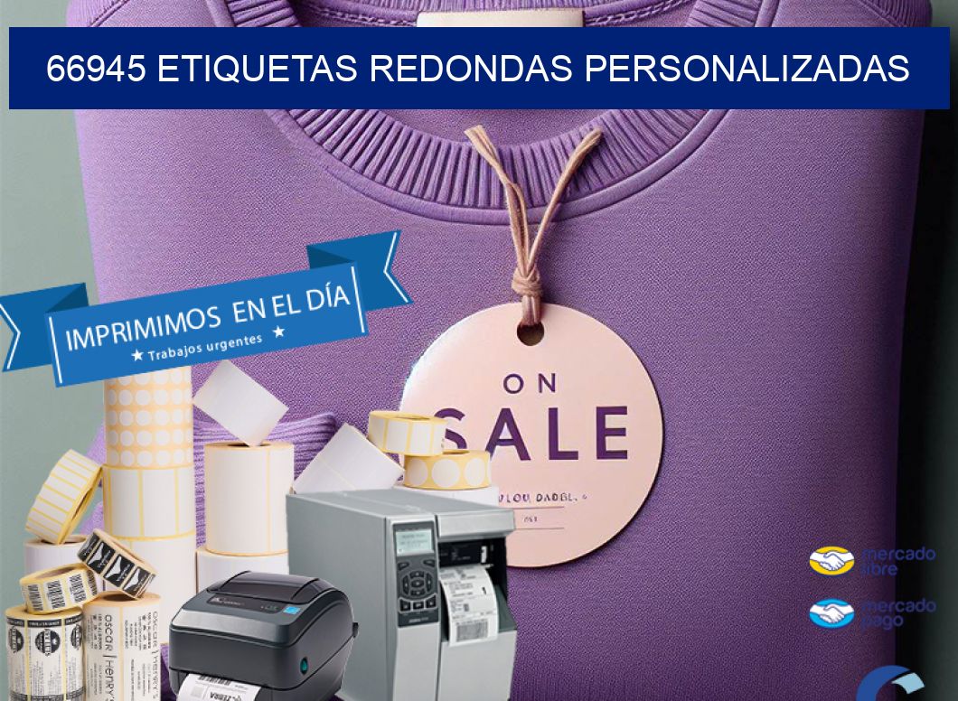 66945 ETIQUETAS REDONDAS PERSONALIZADAS