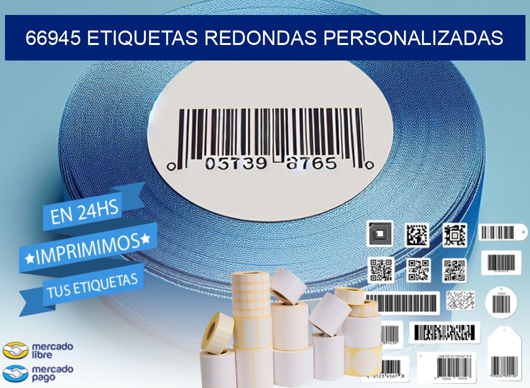 66945 ETIQUETAS REDONDAS PERSONALIZADAS
