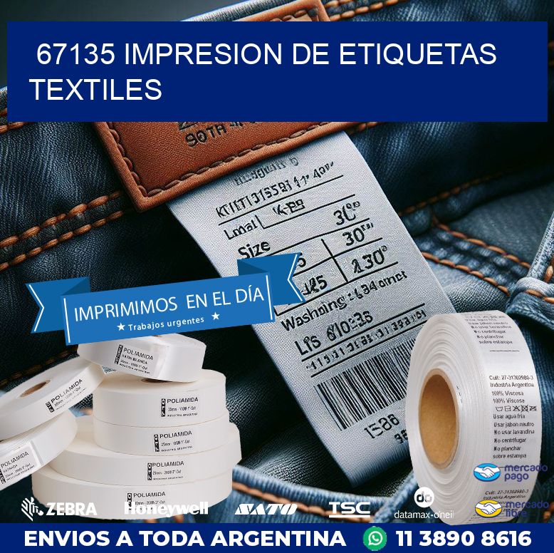 67135 IMPRESION DE ETIQUETAS TEXTILES
