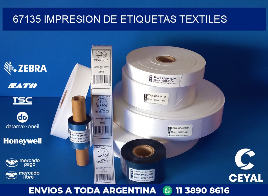 67135 IMPRESION DE ETIQUETAS TEXTILES