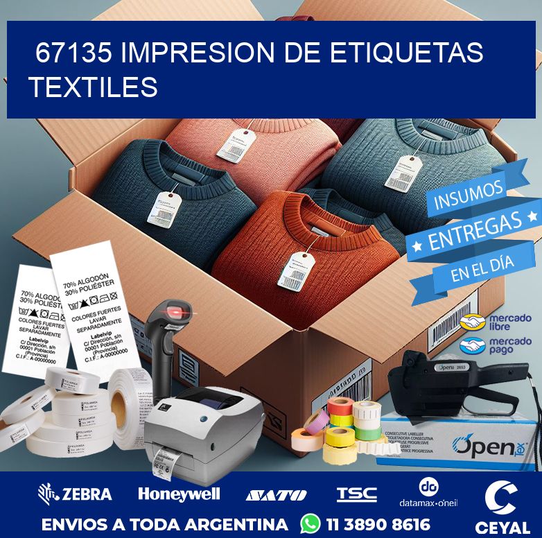 67135 IMPRESION DE ETIQUETAS TEXTILES