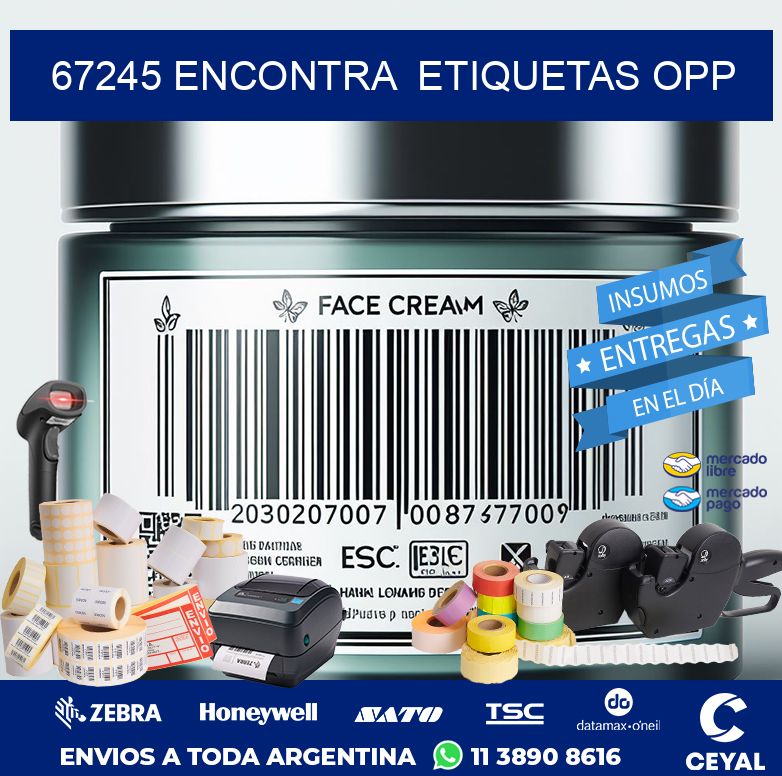 67245 ENCONTRA  ETIQUETAS OPP