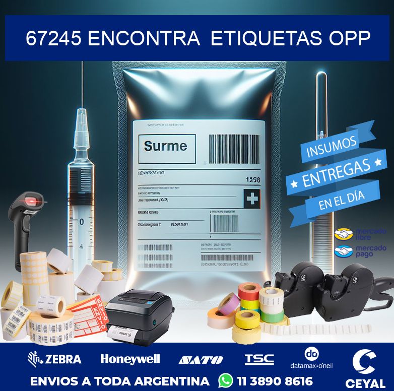 67245 ENCONTRA  ETIQUETAS OPP