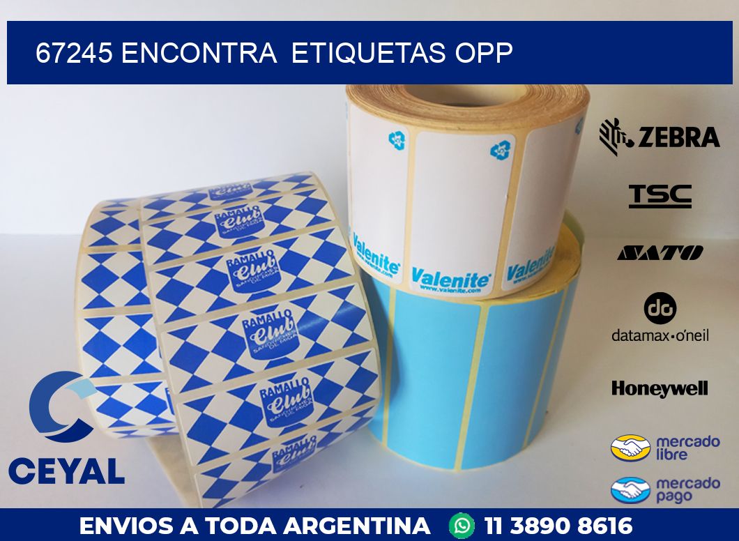 67245 ENCONTRA  ETIQUETAS OPP