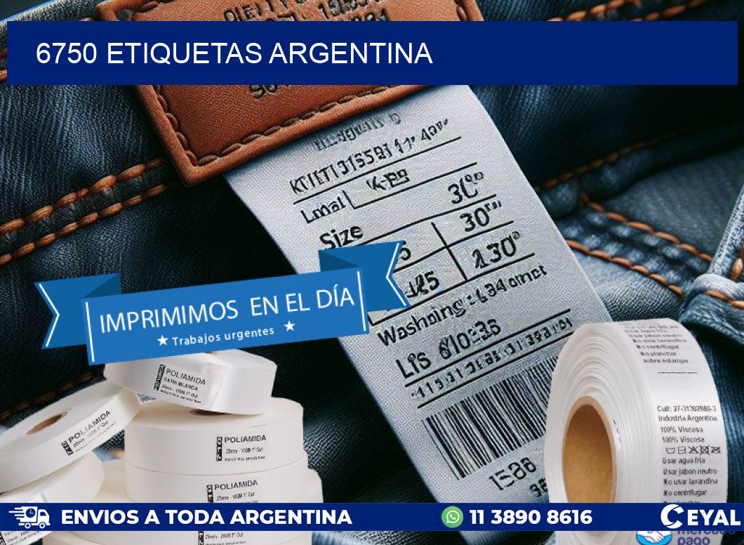 6750 ETIQUETAS ARGENTINA
