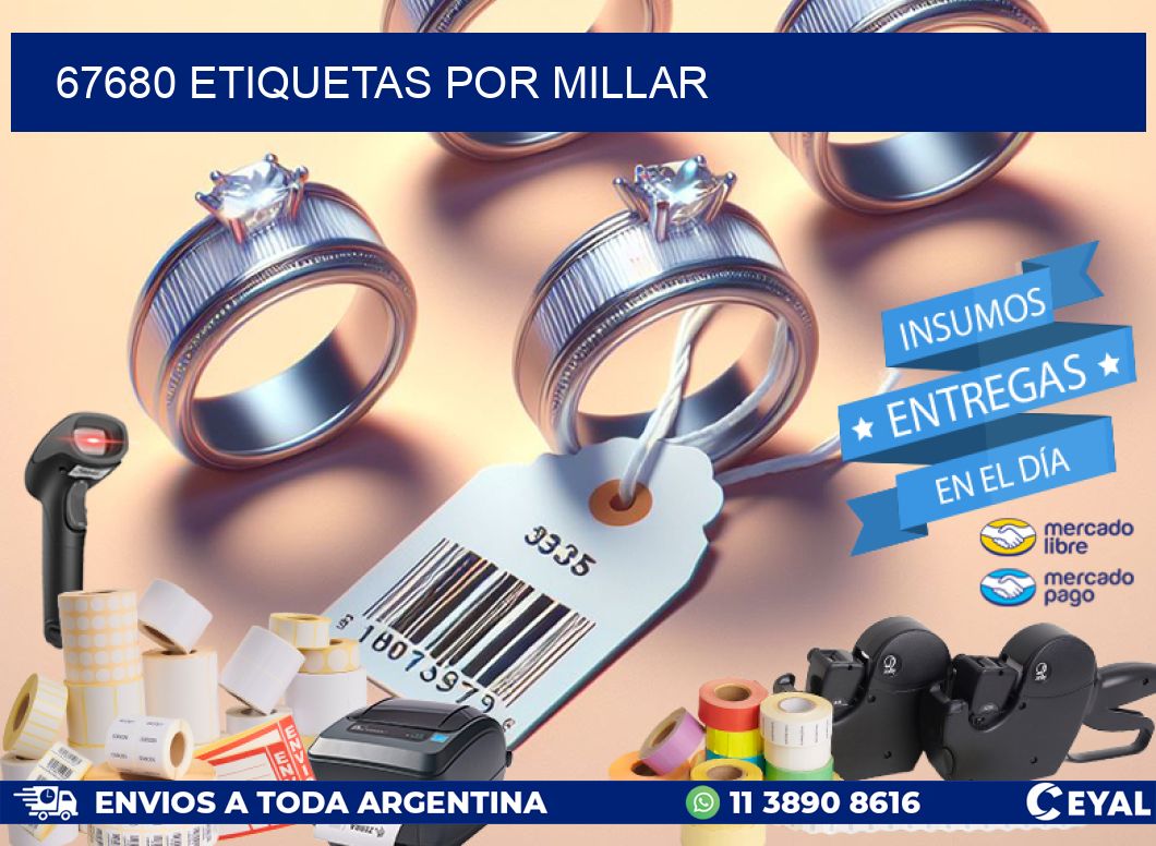 67680 etiquetas por millar