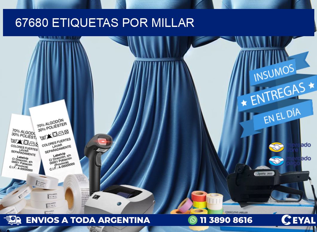 67680 etiquetas por millar