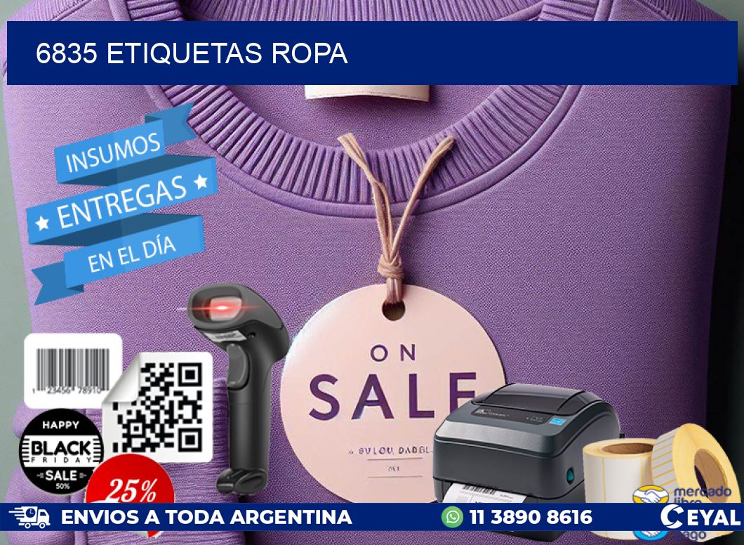 6835 ETIQUETAS ROPA