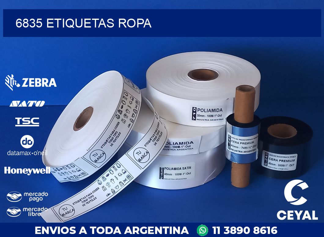 6835 ETIQUETAS ROPA