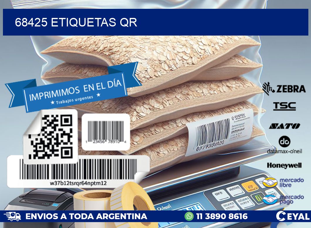 68425 etiquetas qr