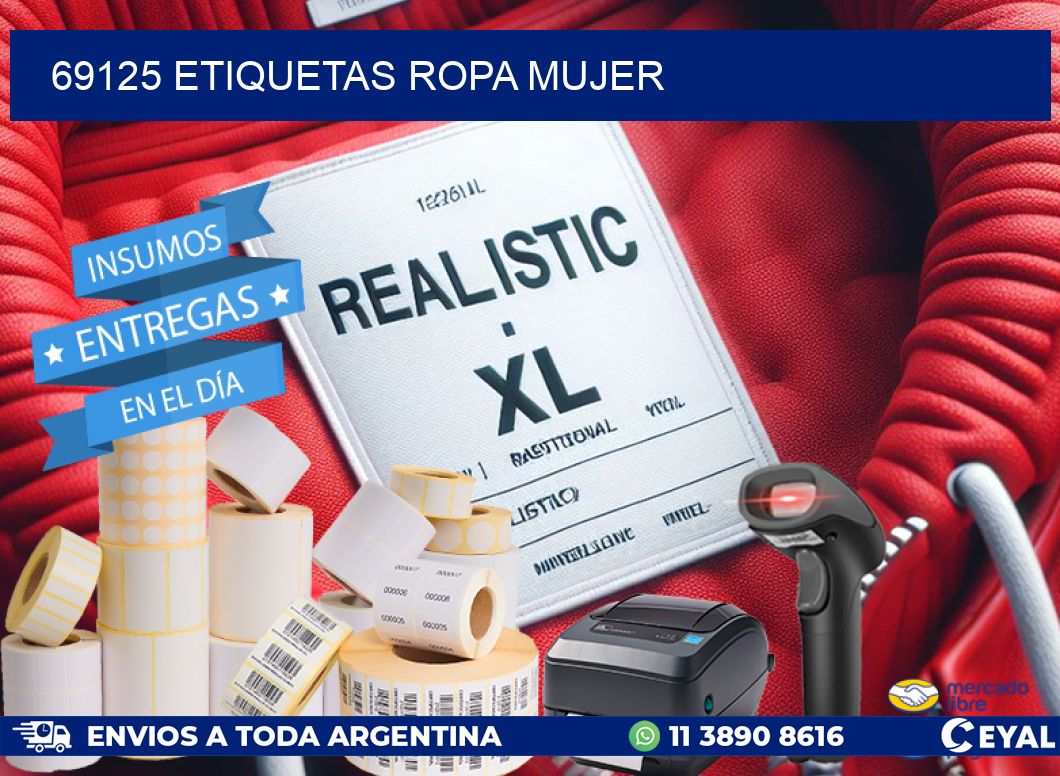 69125 ETIQUETAS ROPA MUJER