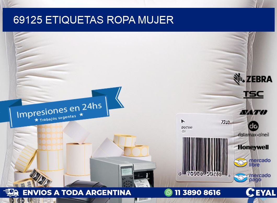 69125 ETIQUETAS ROPA MUJER