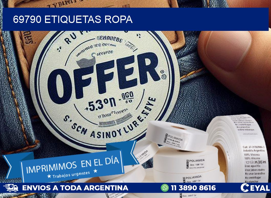 69790 ETIQUETAS ROPA