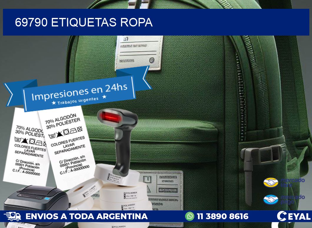 69790 ETIQUETAS ROPA