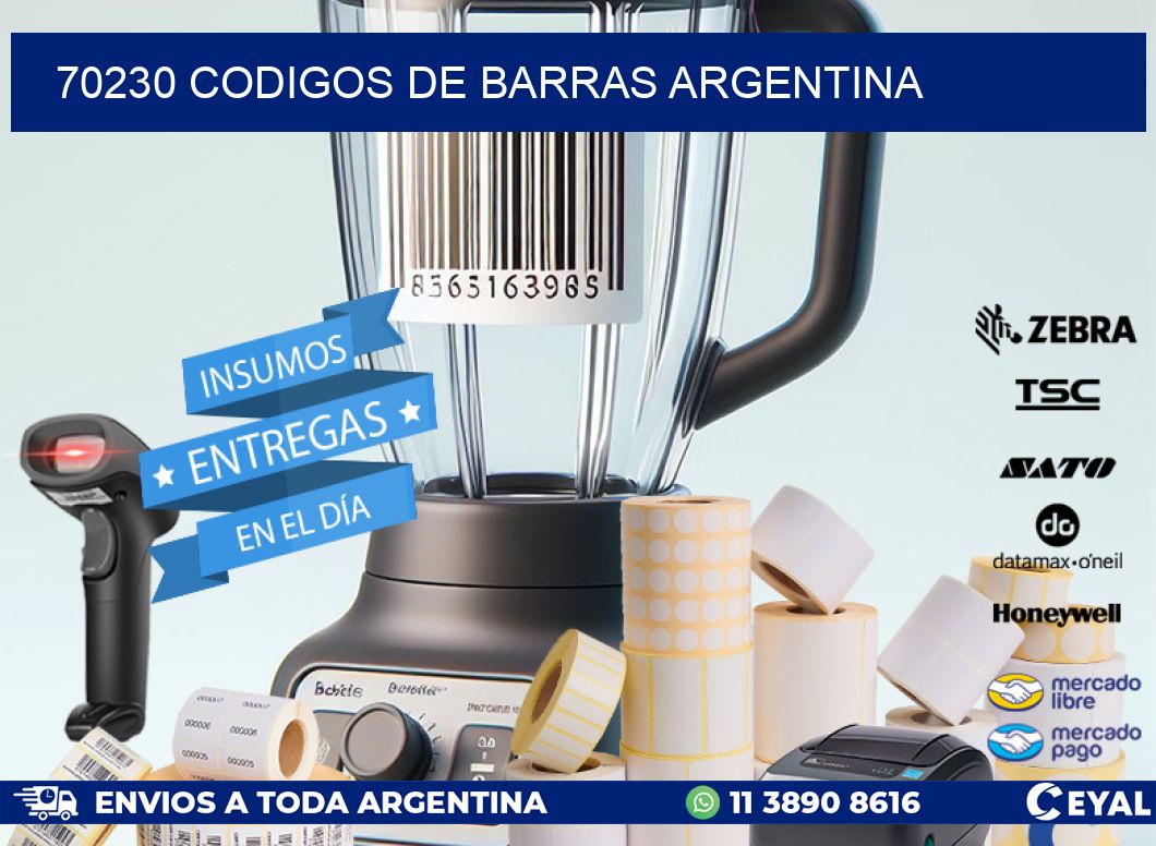 70230 CODIGOS DE BARRAS ARGENTINA