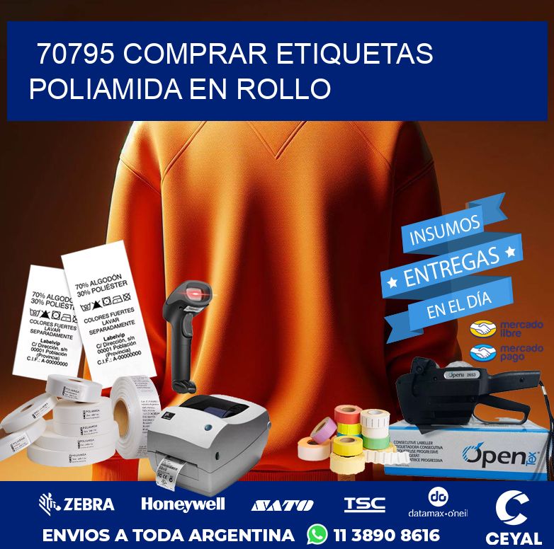 70795 COMPRAR ETIQUETAS POLIAMIDA EN ROLLO