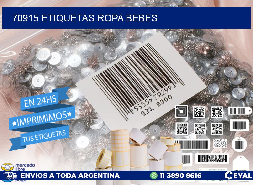 70915 ETIQUETAS ROPA BEBES