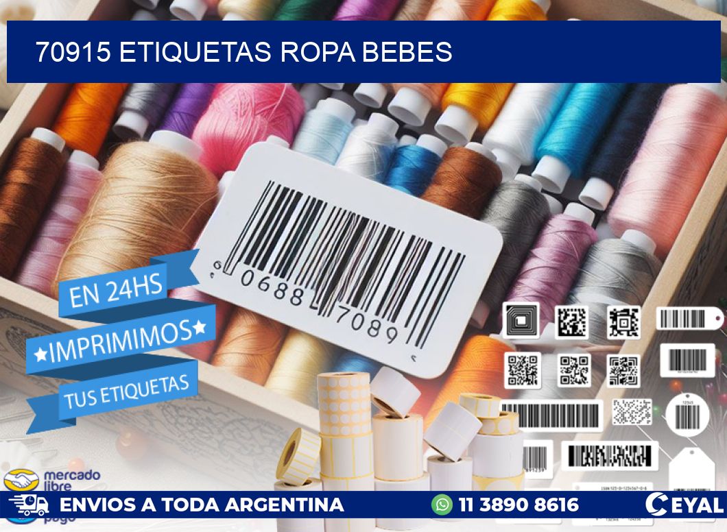 70915 ETIQUETAS ROPA BEBES