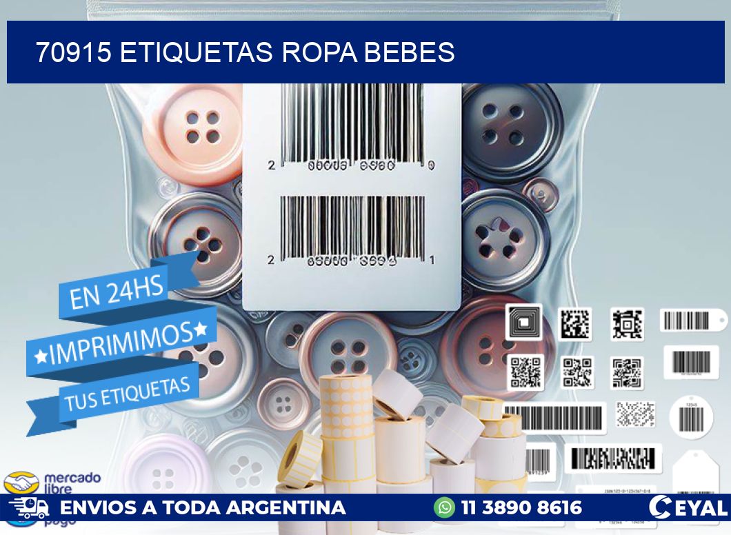 70915 ETIQUETAS ROPA BEBES