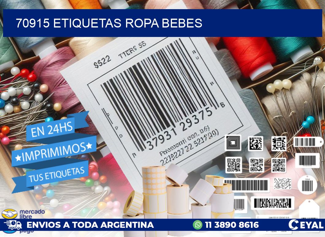 70915 ETIQUETAS ROPA BEBES
