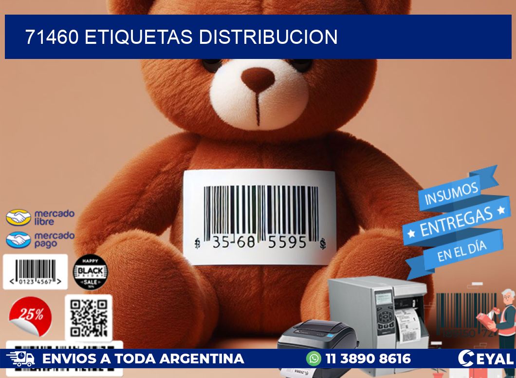 71460 etiquetas distribucion
