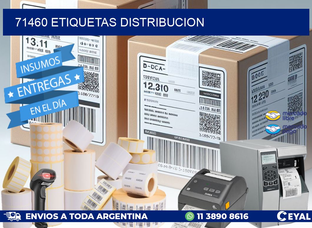 71460 etiquetas distribucion