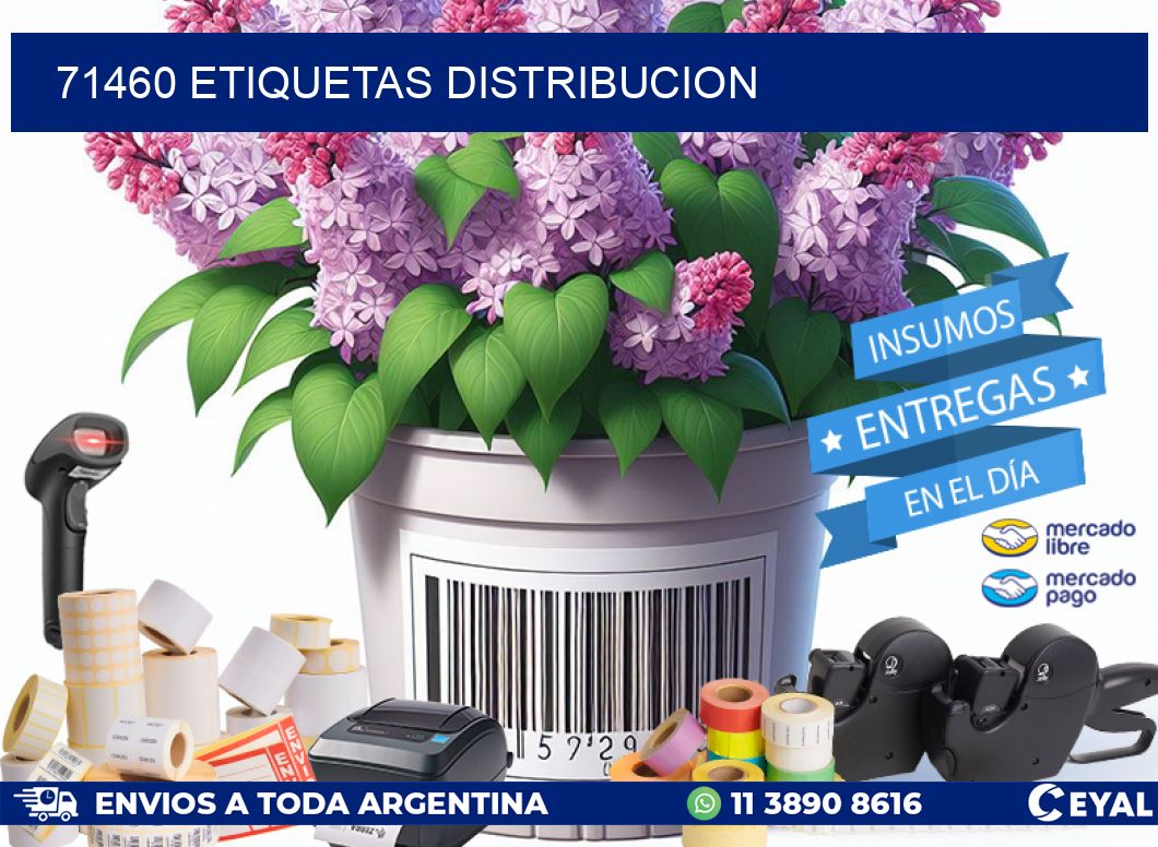 71460 etiquetas distribucion