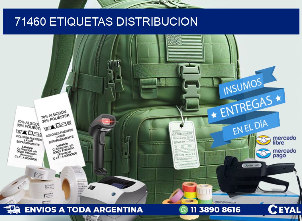 71460 etiquetas distribucion
