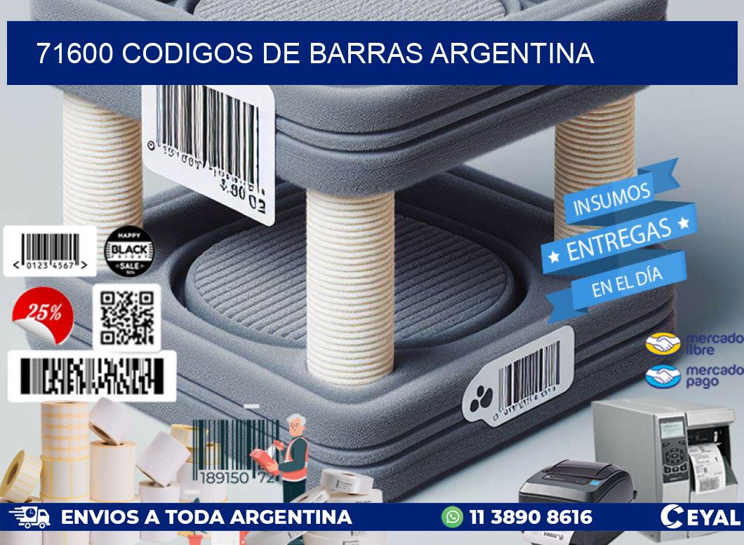 71600 CODIGOS DE BARRAS ARGENTINA