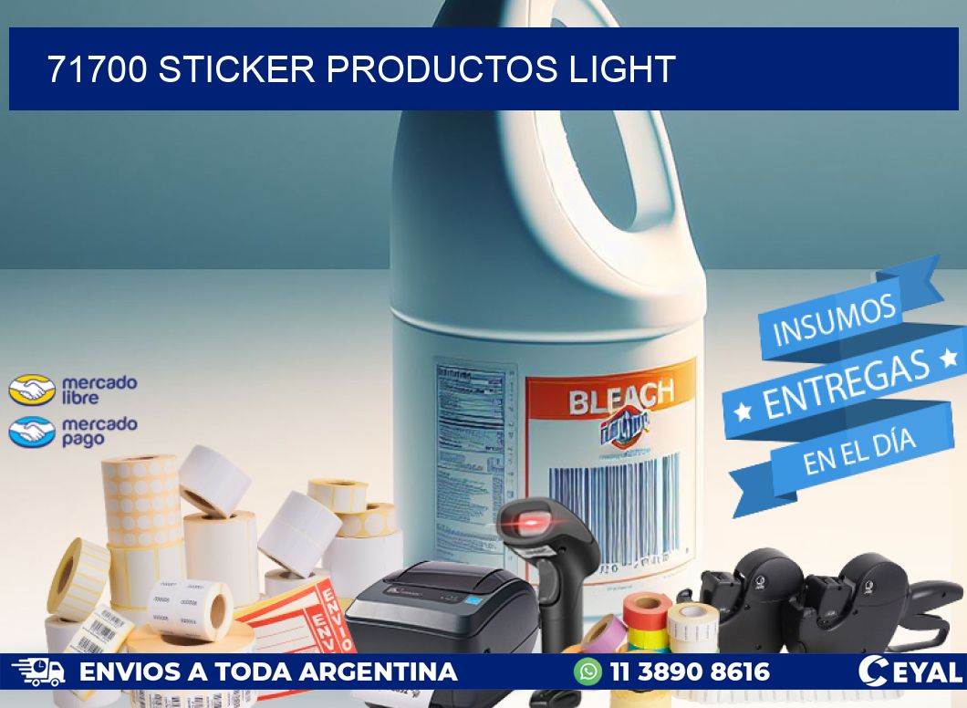71700 STICKER PRODUCTOS LIGHT