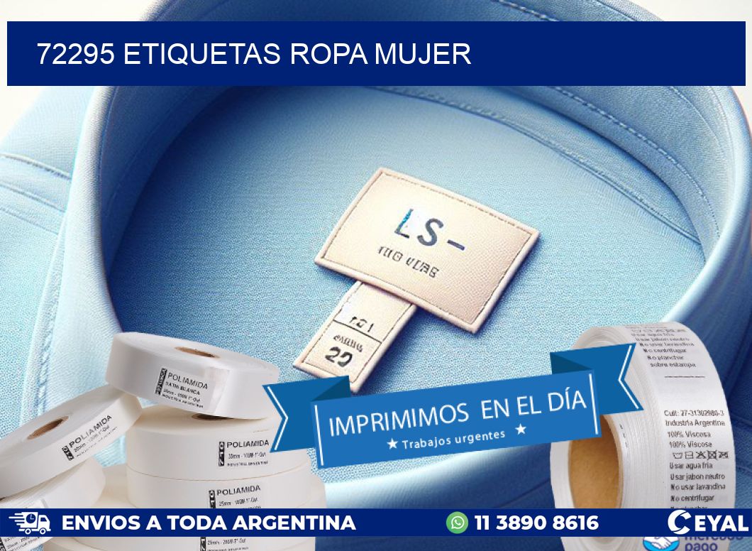 72295 ETIQUETAS ROPA MUJER