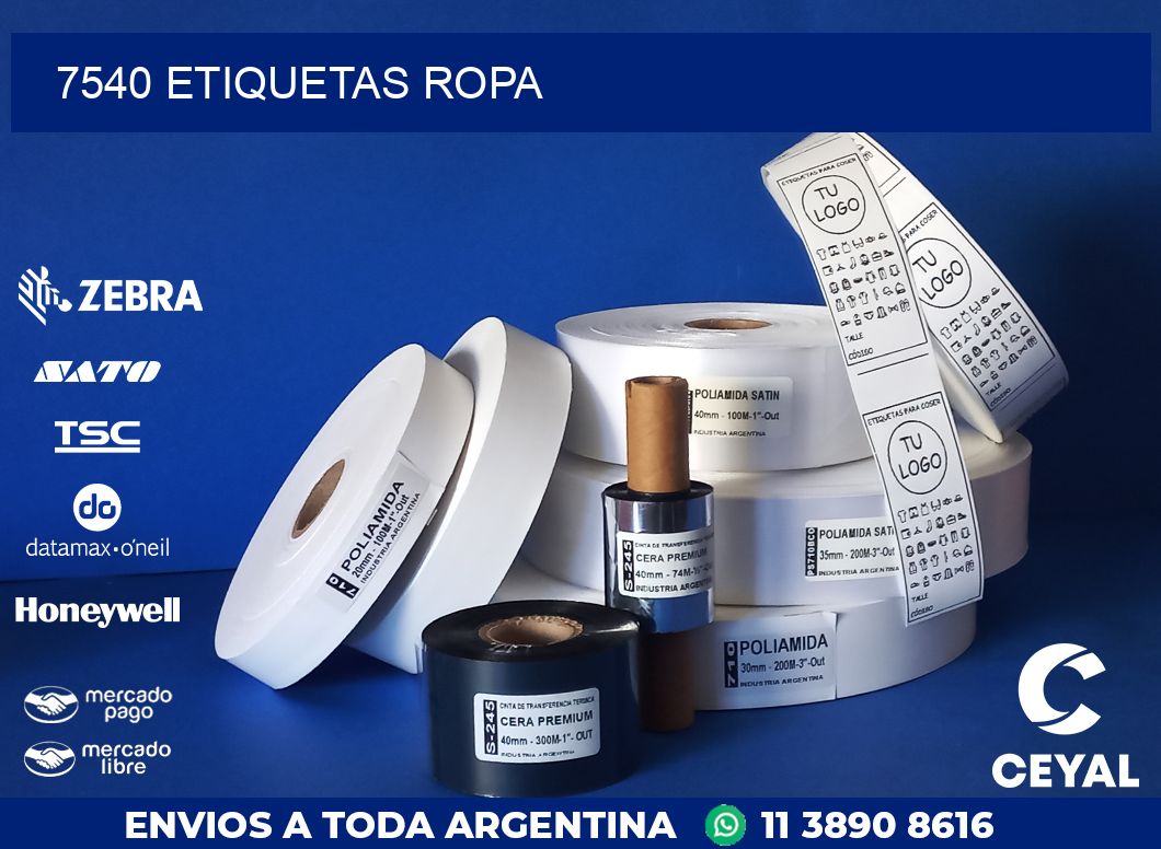 7540 ETIQUETAS ROPA