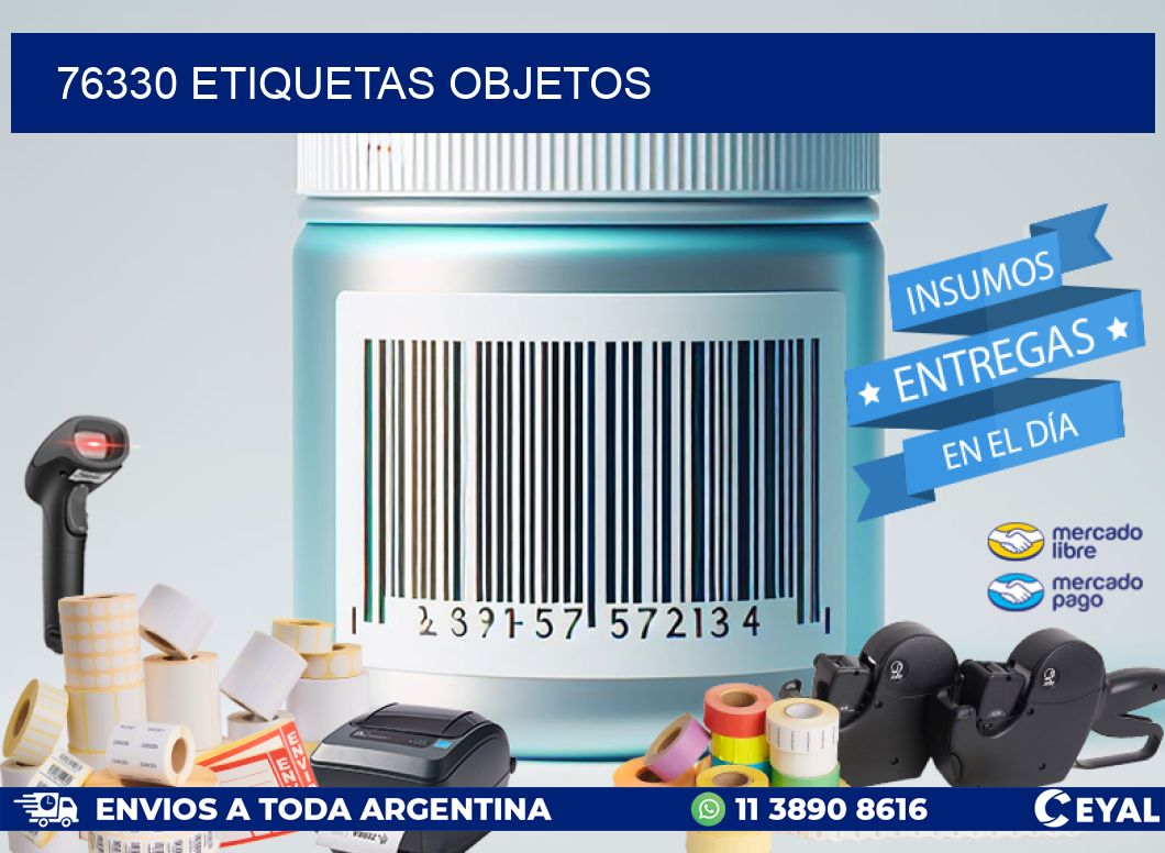 76330 etiquetas objetos
