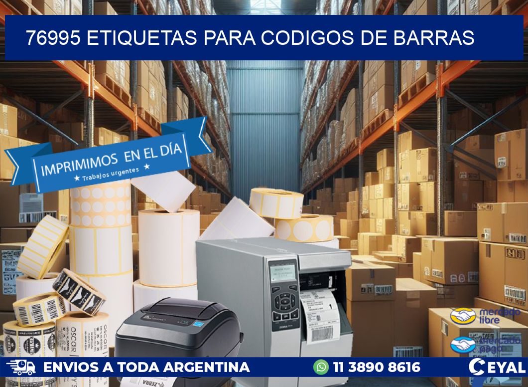 76995 ETIQUETAS PARA CODIGOS DE BARRAS