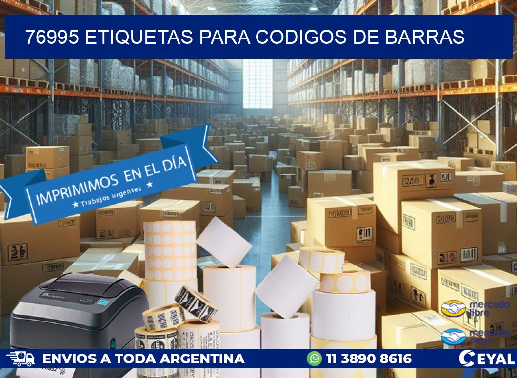76995 ETIQUETAS PARA CODIGOS DE BARRAS