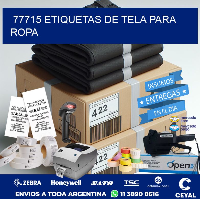 77715 ETIQUETAS DE TELA PARA ROPA