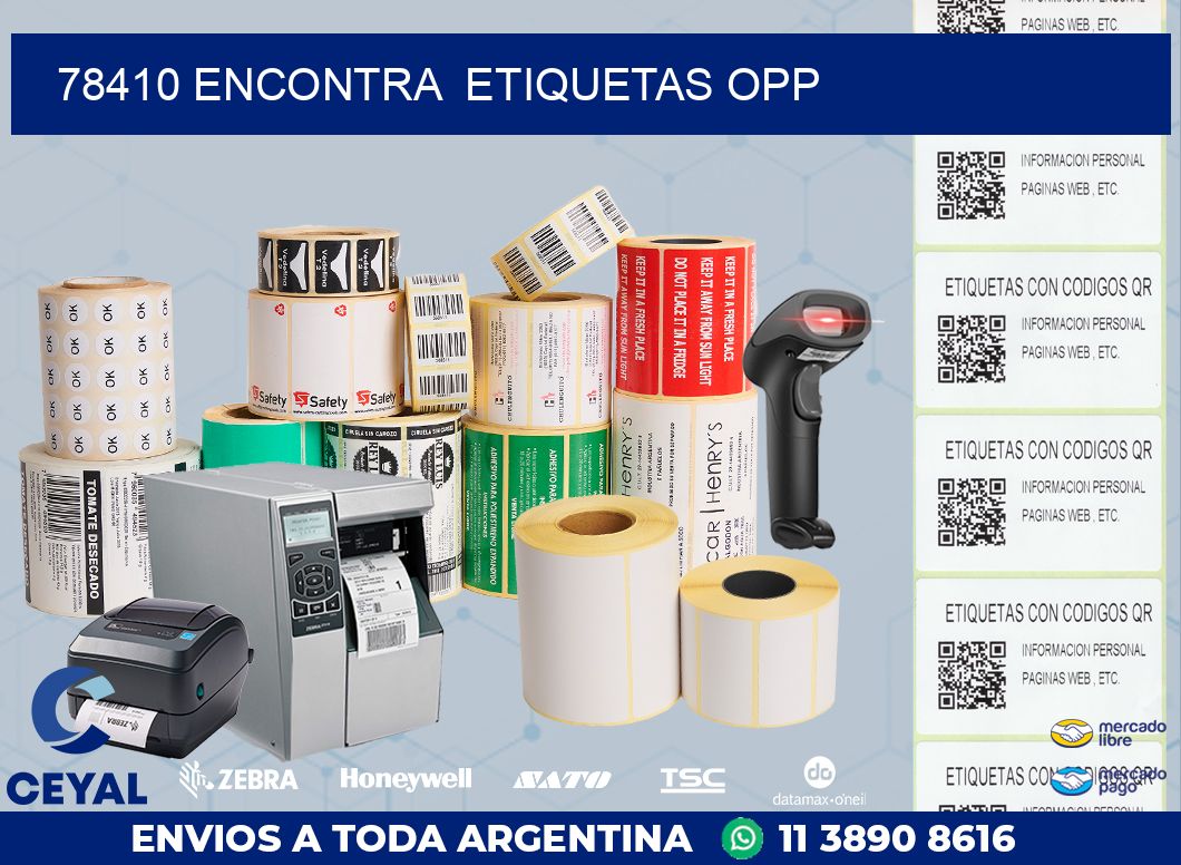 78410 ENCONTRA  ETIQUETAS OPP